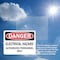Signmission Electrical Hazard Authorized Personnel Only Danger Sign, Plastic, 10in W x 7in L, 2PK OS-2PACK-DS-P-710-L-19339 - alternate 4